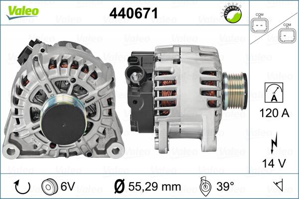 Valeo 440671 - Генератор unicars.by