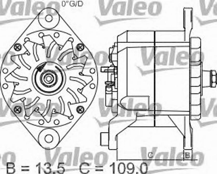 Valeo 440013 - Генератор unicars.by