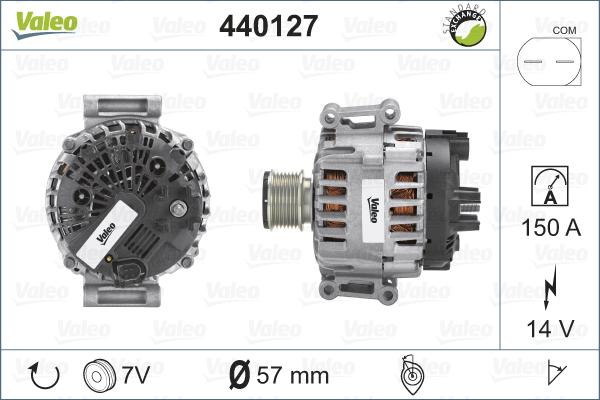 Valeo 440127 - Генератор unicars.by