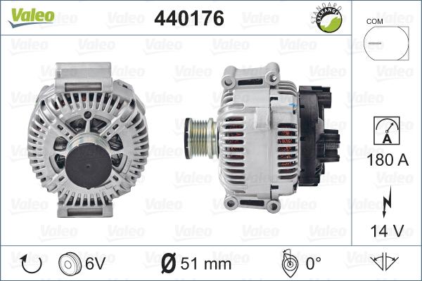 Valeo 440176 - Генератор unicars.by