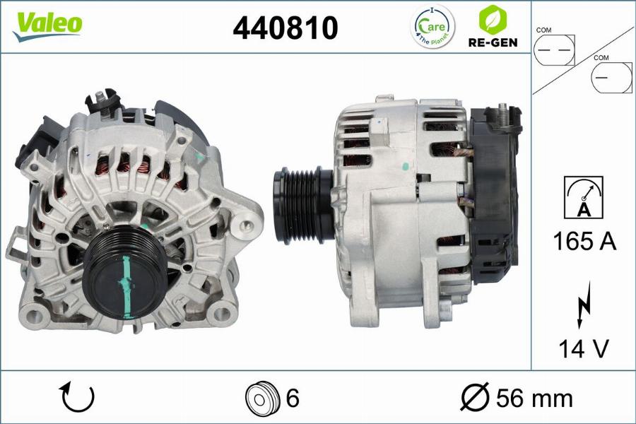 Valeo 440810 - Генератор unicars.by