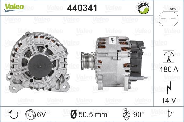 Valeo 440341 - Генератор unicars.by