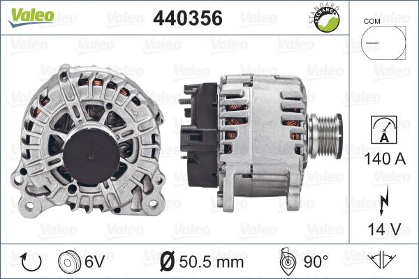 Valeo 440356 - Генератор unicars.by