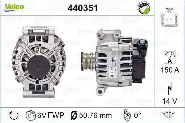 Valeo 440351 - Генератор unicars.by