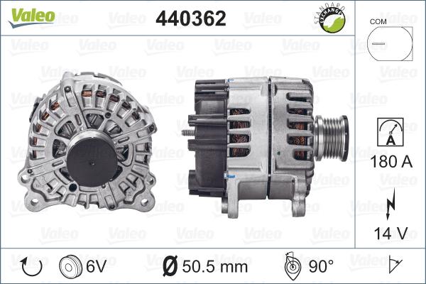 Valeo 440362 - Генератор unicars.by