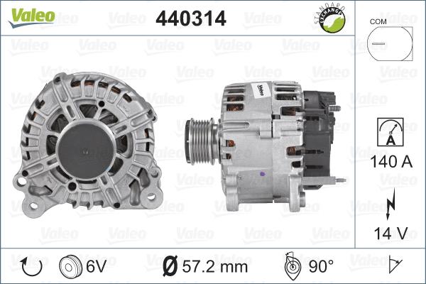 Valeo 440314 - Генератор unicars.by