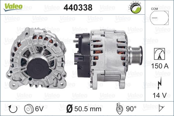 Valeo 440338 - Генератор unicars.by