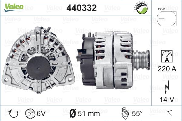 Valeo 440332 - Генератор unicars.by