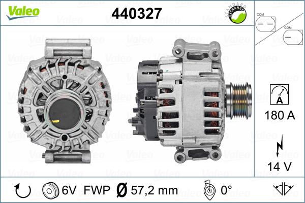 Valeo 440327 - Генератор unicars.by