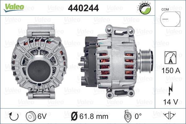 Valeo 440244 - Генератор unicars.by