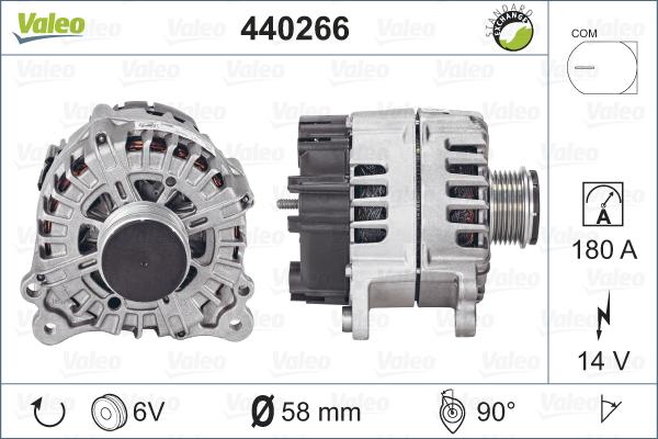 Valeo 440266 - Генератор unicars.by