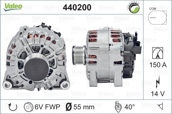 Valeo 440200 - Генератор unicars.by