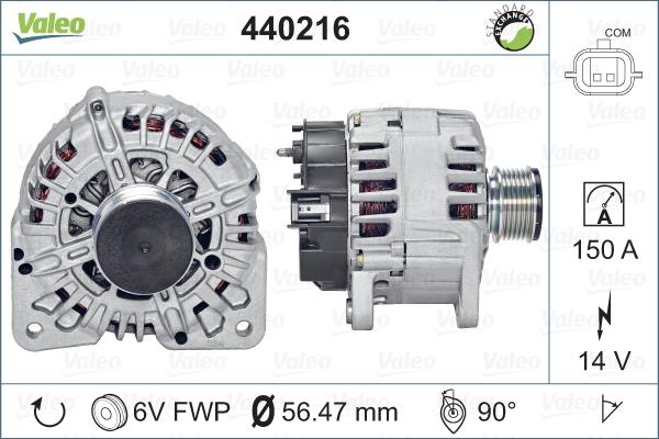 Valeo 440216 - Генератор unicars.by