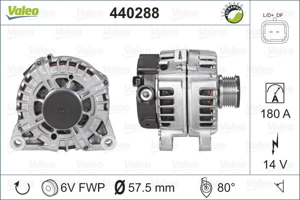 Valeo 440288 - Генератор unicars.by