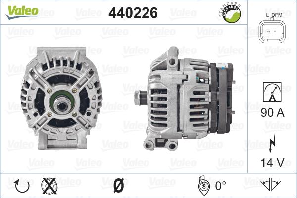 Valeo 440226 - Генератор unicars.by