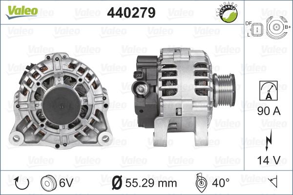 Valeo 440279 - Генератор unicars.by