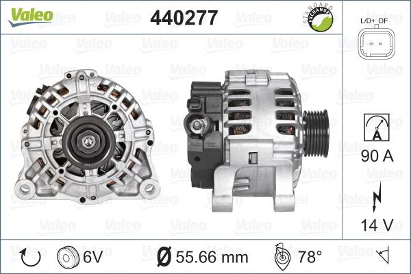 Valeo 440277 - Генератор unicars.by