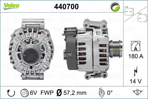 Valeo 440700 - Генератор unicars.by