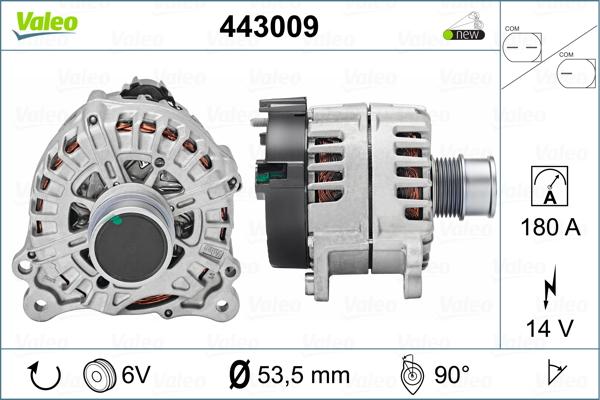 Valeo 443009 - Генератор unicars.by