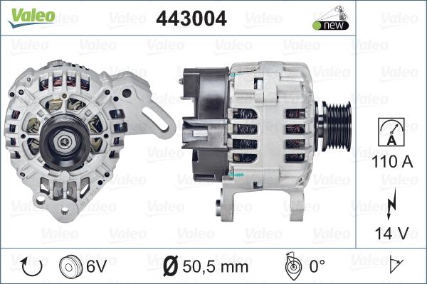 Valeo 443004 - Генератор unicars.by