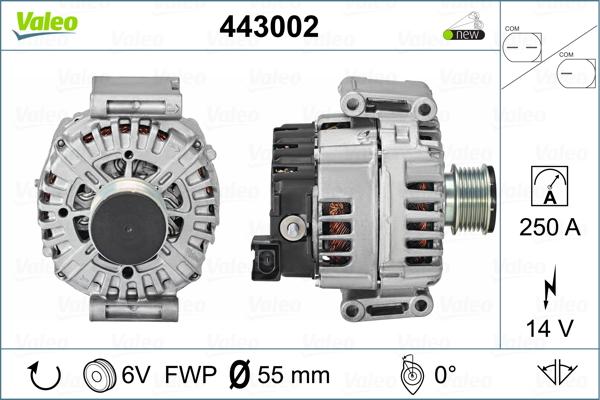 Valeo 443002 - Генератор unicars.by