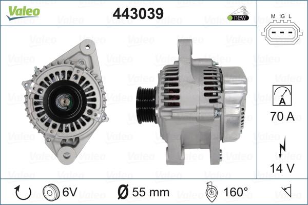 Valeo 443039 - Генератор unicars.by