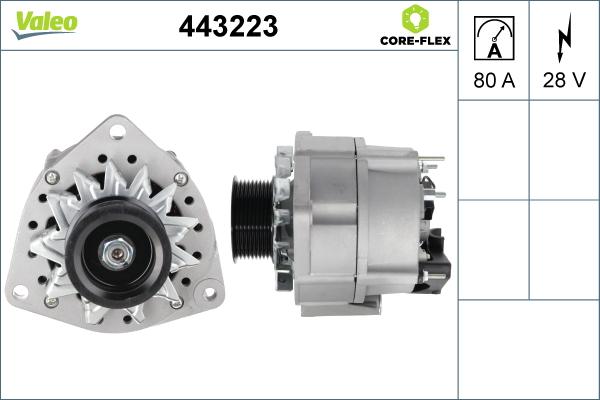 Valeo 443223 - Генератор unicars.by