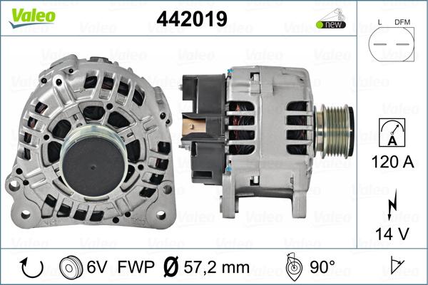 Valeo 442019 - Генератор unicars.by