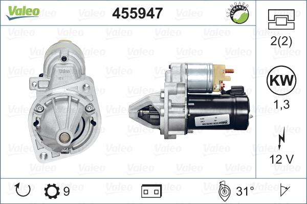 Valeo 455947 - Стартер unicars.by