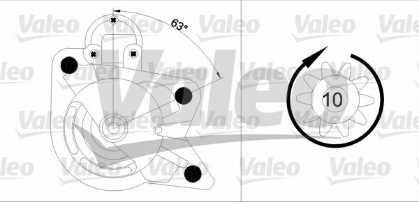 Valeo 455978 - Стартер unicars.by