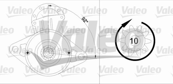 Valeo 455596 - Стартер unicars.by