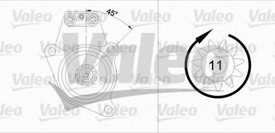 Valeo 455 543 - Стартер unicars.by