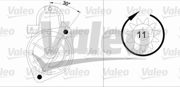 Valeo 455554 - Стартер unicars.by