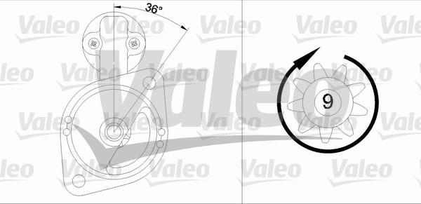 Valeo 455555 - Стартер unicars.by