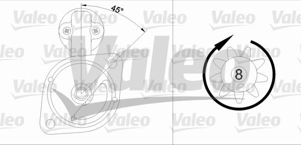 Valeo 455558 - Стартер unicars.by