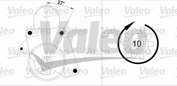 Valeo 455552 - Стартер unicars.by