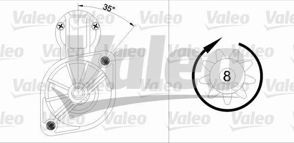 Valeo 455561 - Стартер unicars.by