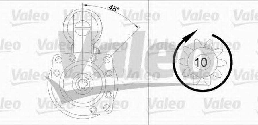 Valeo 455 504 - Стартер unicars.by