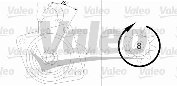 Valeo 455500 - Стартер unicars.by