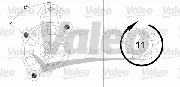 Valeo 455513 - Стартер unicars.by