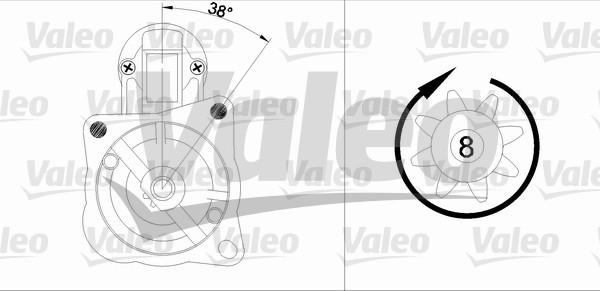 Valeo 455582 - Стартер unicars.by