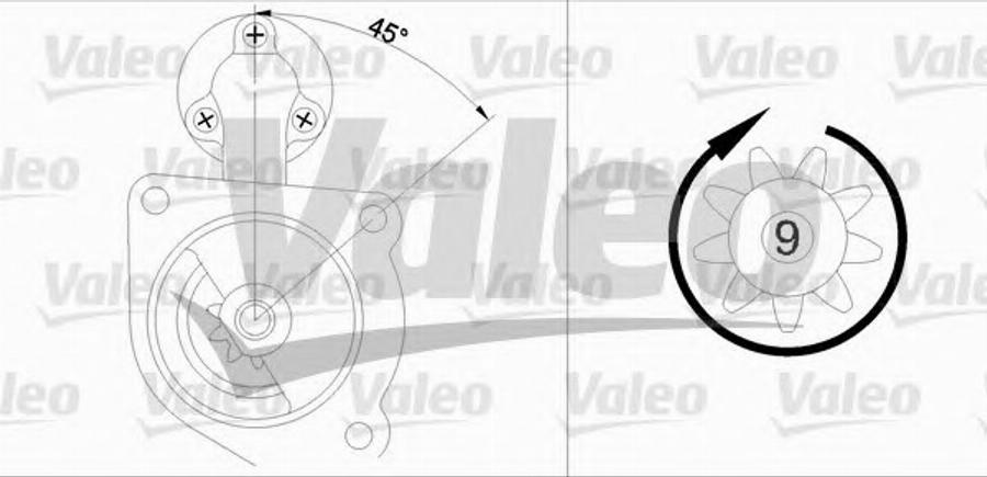 Valeo 455521 - Стартер unicars.by