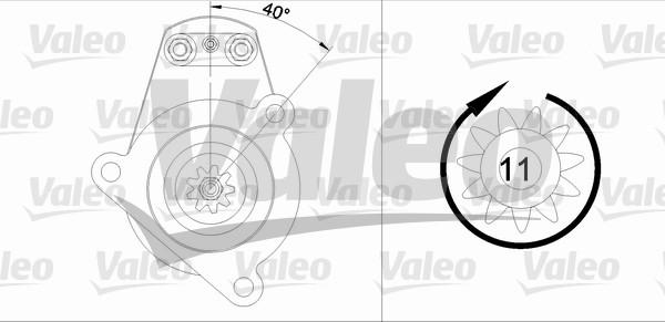 Valeo 455522 - Стартер unicars.by