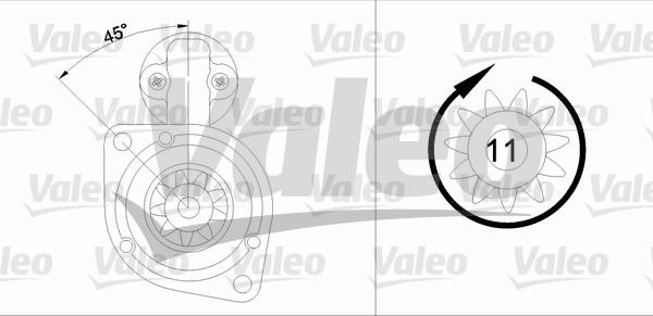 Valeo 455572 - Стартер unicars.by