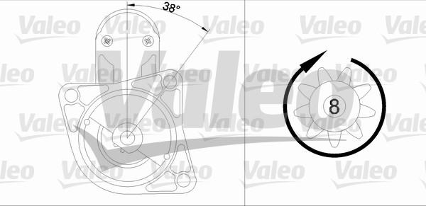 Valeo 455665 - Стартер unicars.by