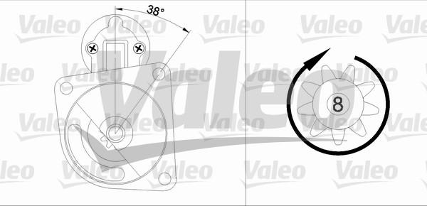 Valeo 455606 - Стартер unicars.by