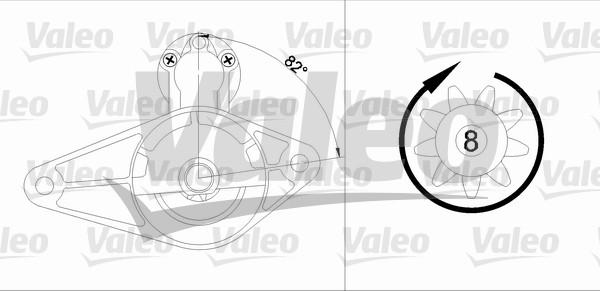 Valeo 455600 - Стартер unicars.by