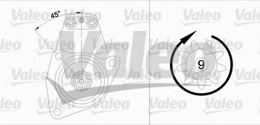 Valeo 455615 - Стартер unicars.by