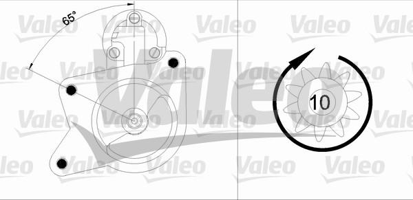 Valeo 455840 - Стартер unicars.by