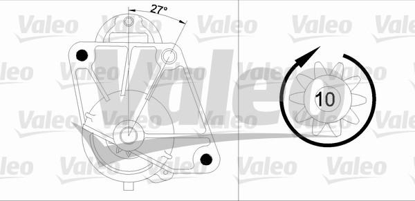 Valeo 455741 - Стартер unicars.by